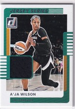 A'ja Wilson 2025 Donruss WNBA #49 Jersey Series Red Las Vegas Aces