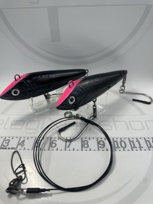 MagBay (2PK) 7.5'' Desperado (Blk Mamba) Trolling Lure W/ Leader Tuna Mahi Wahoo