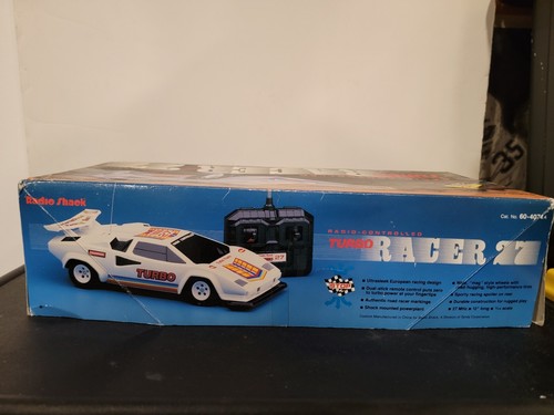 Vintage Radio Shack RC Turbo Racer 27 Lamborghini 27MHz OVP keine Steuerung - Bild 14 von 17