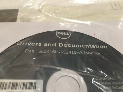 Genuine DELL Drivers and Documentation CD for SE2416H / SE2416HX monitor 2016