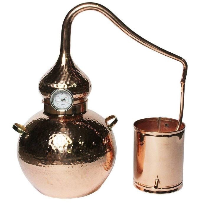 5 Gallon Pure Copper Alembic Still for Whiskey, Moonshine, Essential Oils