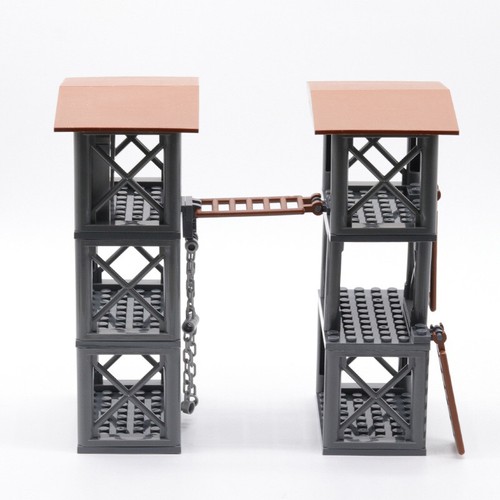 New building block toys assembling double watchtower scene - Picture 7 of 7