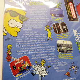 The Simpsons Bart vs The Space Mutants 8x12 inch metal wall sign retro NES game