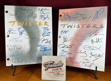 Twister & Twisters Scripts Signed- Autograph Reprints- Tornadoes- Twister Movie