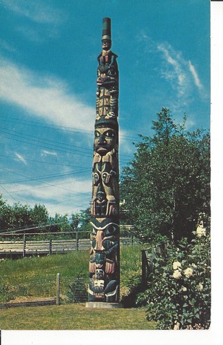 JUNEAU ALASKA POSTCARD FAMOUS OLD WITCH TOTEM POLE - 第 1/2 張圖片