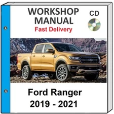 FORD RANGER 2019 2020 2021 SERVICE REPAIR WORKSHOP MANUAL ON CD