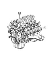 Genuine Mopar Long Block Engine Remanufactured R8293008ab