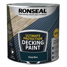 Ronseal Ultimate Protection Decking Paint 2.5L Deep Blue Rescues Protects Wood
