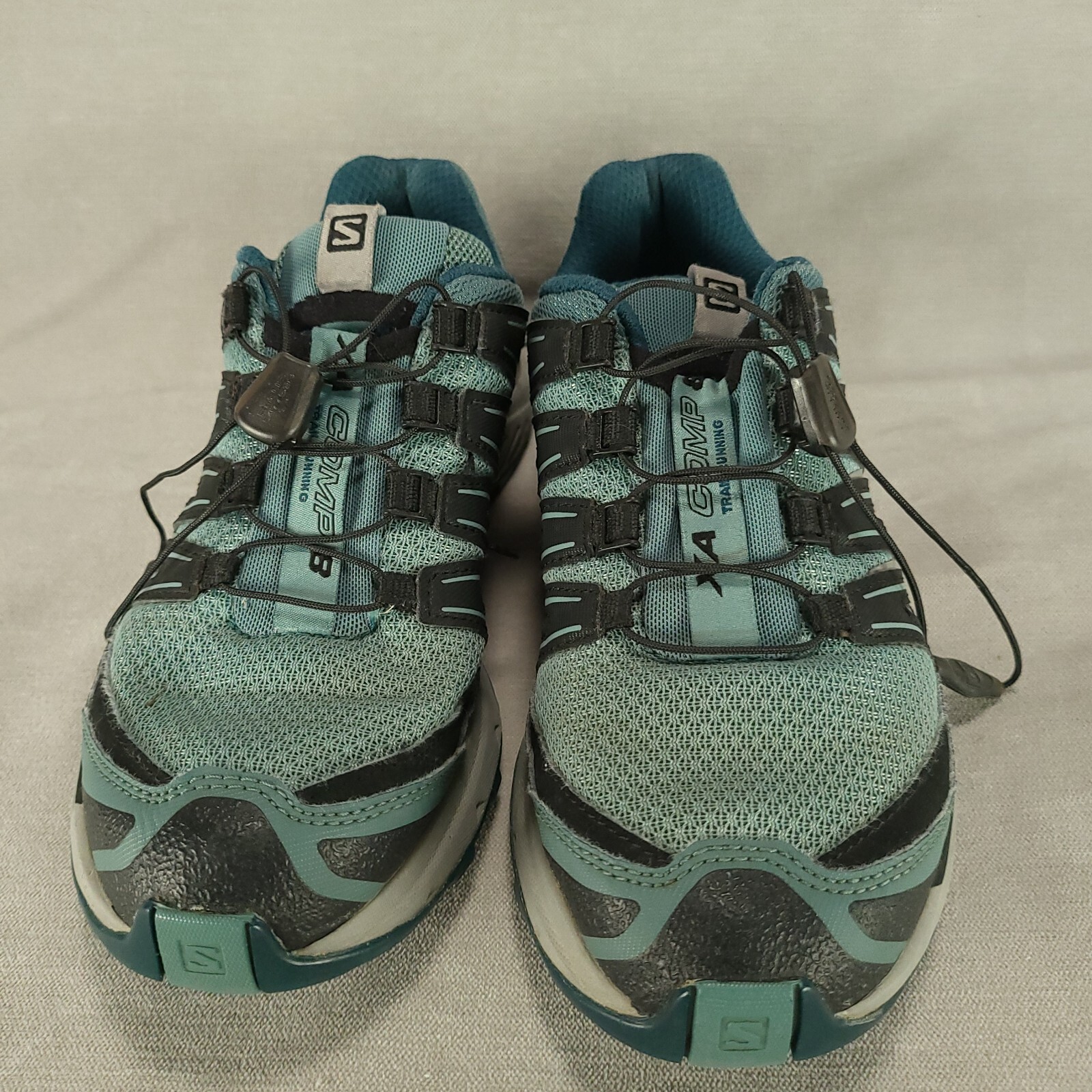 Scarpe da trail running Salomon XA Comp 8 donna taglia 6 5 blu verde nero schiuma di mare