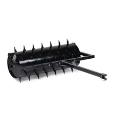 Titan Attachments 3 FT Tow-Behind Drum Spike Aerator Holds up to 25 Gal Water