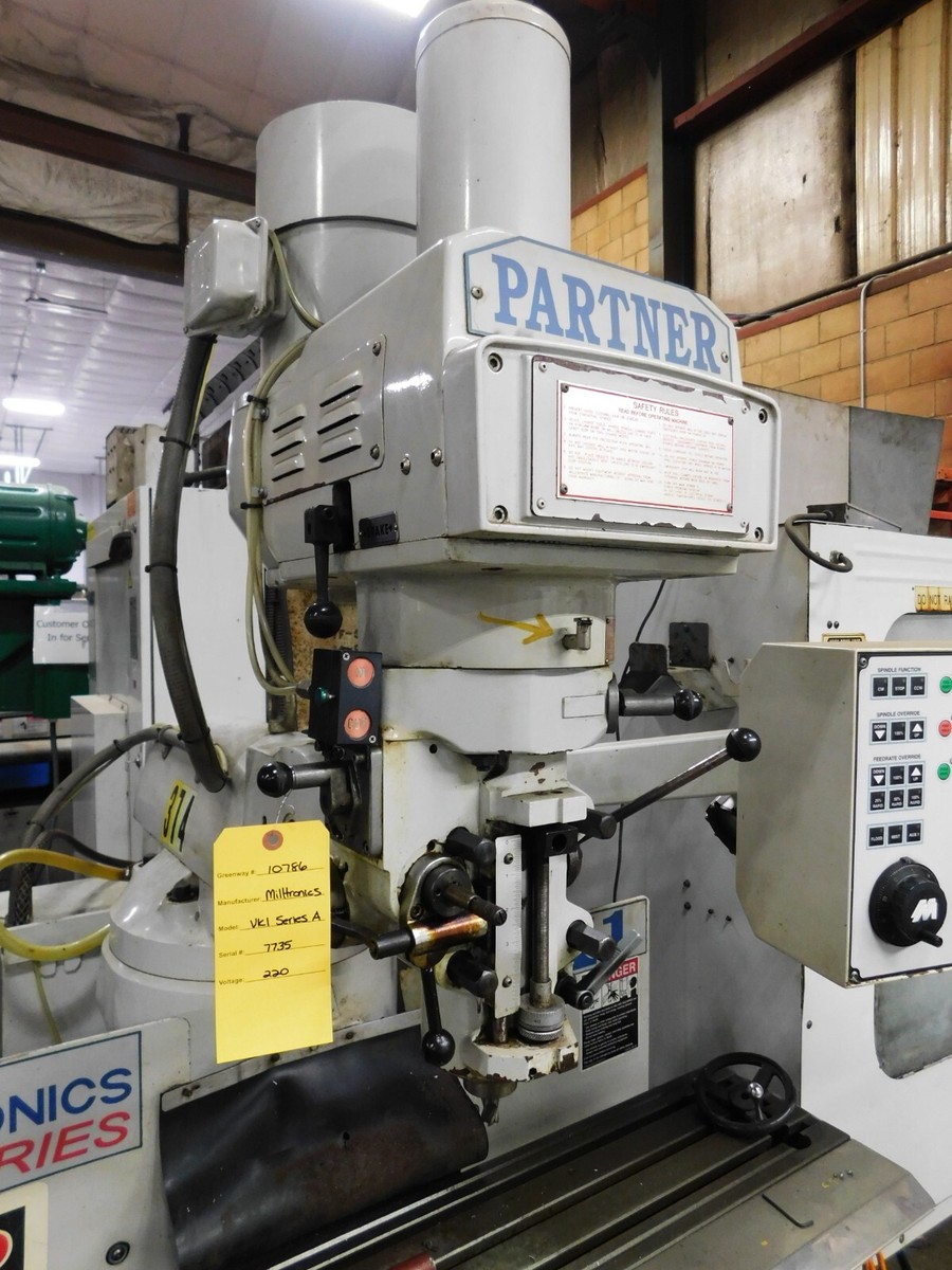 10786: Milltronics VK1 2 Axis CNC Vertical Mill | eBay
