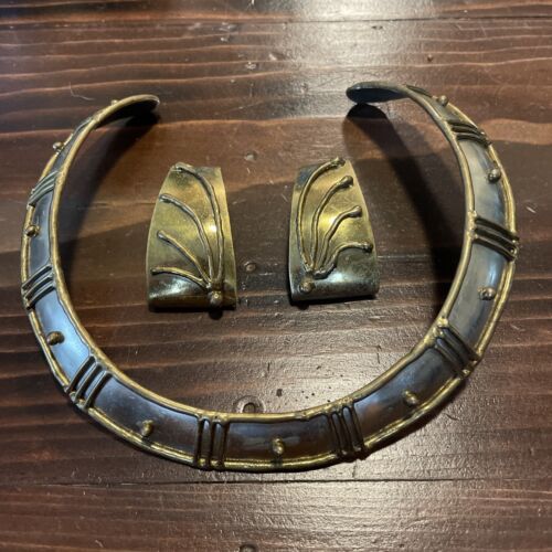 VTG LUCIANO HAND MADE BRUTALIST STYLE CHOKER COLLA