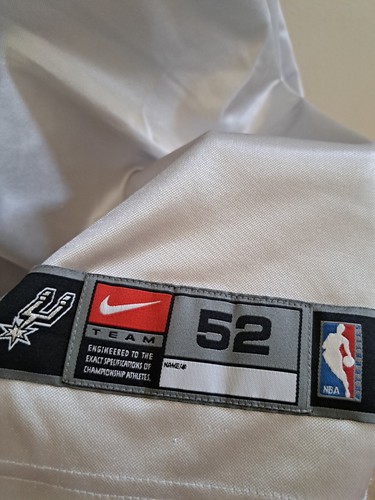 Authentic Nike Tim Duncan #21 San Antonio Spurs SILVER NBA Basketball Jersey 52 - Picture 8 of 13
