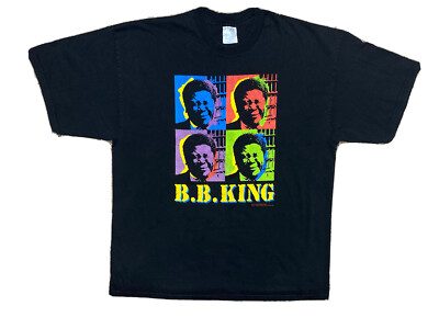 Vintage BB King Shirt Mens Sz XXL 2XL Blues Rock Concert Tour 2003 Pop Art Tee