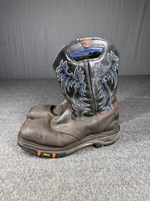 Cody James Decimator Comp Toe Boots Mens Size 13D Black Pull  display picture 1