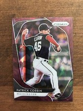 Patrick Corbin 2020 Prizm Burgundy Cracked Ice #187 Rangers Nationals 16/25