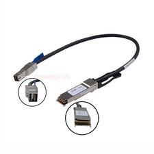 12G External SAS Cable QSFP to SFF-8644 HD Hybrid SAS 0.5Meters