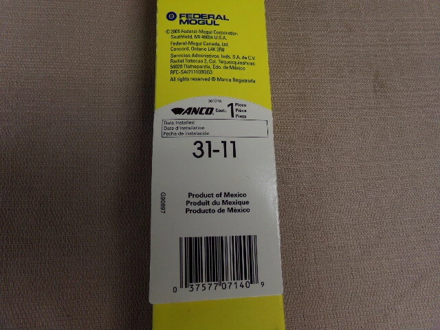 4 лезвия стеклоочистителя Anco 31-11, 11 дюймов, лот из 4, НОВЫЕ  - Изображение 2 из 3