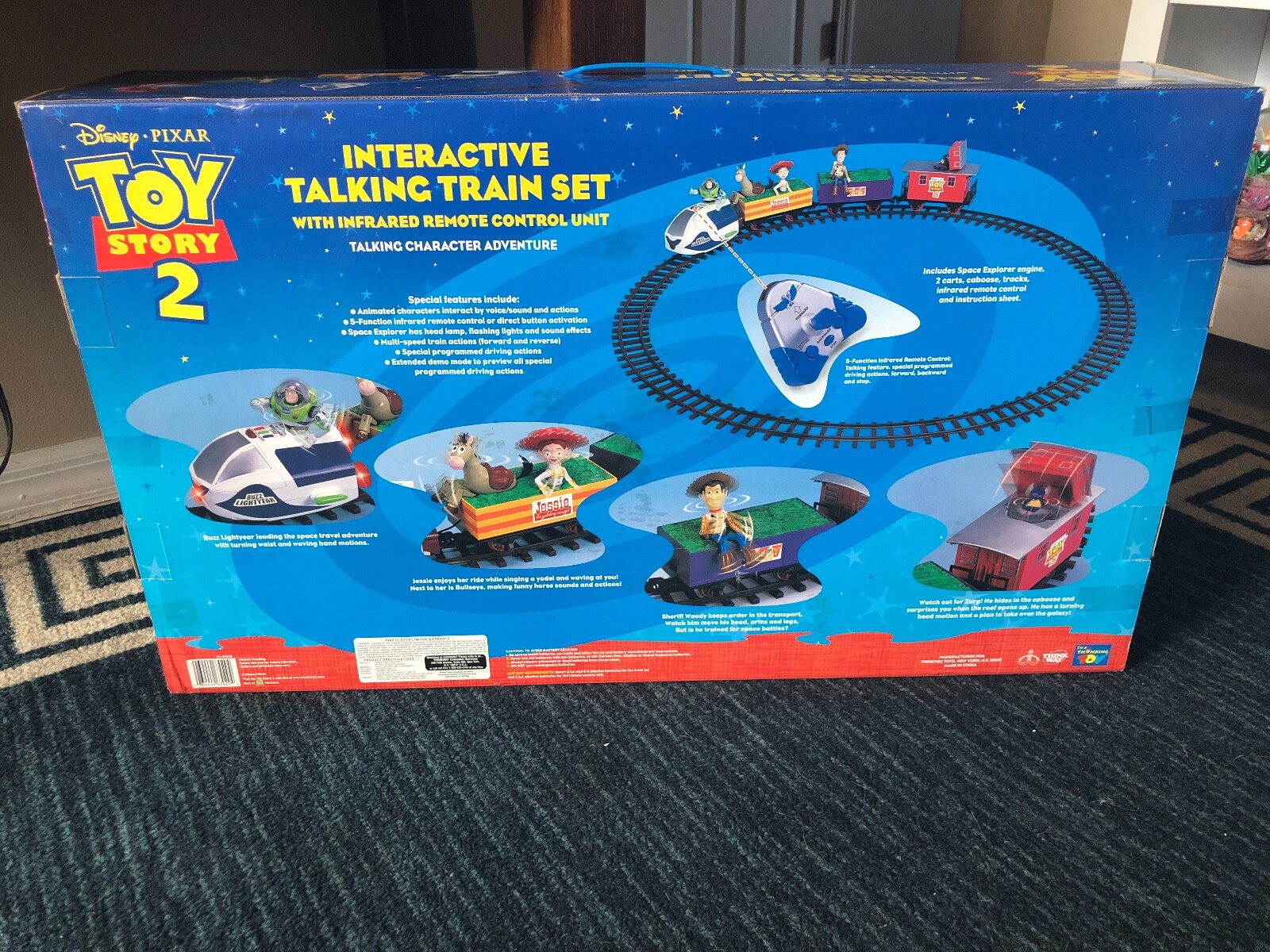 toy story 2 interactive talking train set instructions