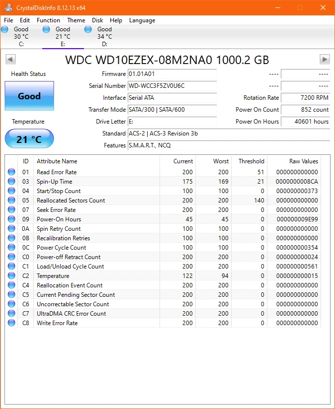 Western Digital CAVIAR BLUE WD10EZEX 1B 64MB SATA III 7200 RPM 3.5” HARD DISK - Image 2 of 2