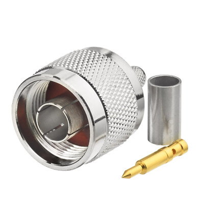 1~50 N-Typ-Crimpstecker-Stecker für RG58 LMR195 LMR200 CLF200 für 4G-WLAN-Antenn