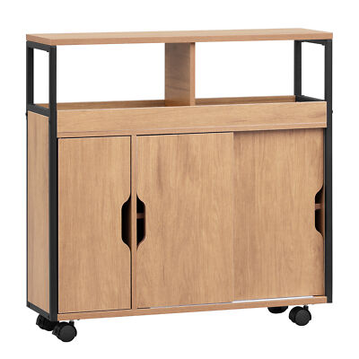 EUGAD Nischenschrank Nischenregal schmal Badschrank verstellbarer Ablage Rollen