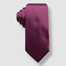 Ryan Seacrest Distinction Men's Purple Solid Silk Tie 58 x 3
