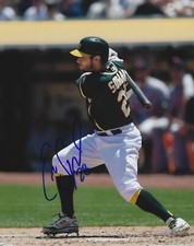 Eric Sogard Autographed Signed 8x10 Photo - MLB A's Brewers Cubs Rays - w/COA