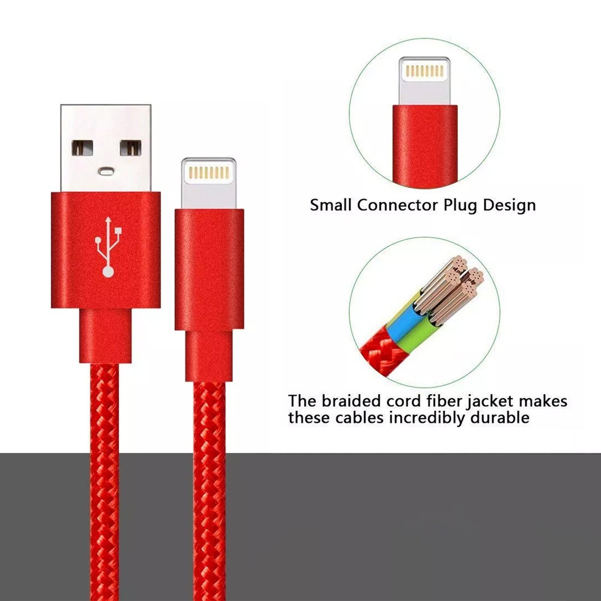 Cable Ugreen Mfi A Usb C De Nylon Trenzado (1m) | Cuotas Sin Interés