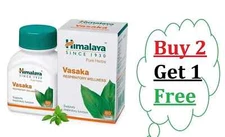 Himalaya Vasaka 60 Tablets | Herbal Respiratory Support | Buy 2 Get 1 Free |