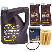 MotoröL Set Mannol 5W30 API SN 7 Liter + ÖLfilter FüR Lexus Toyota Land Cruiser