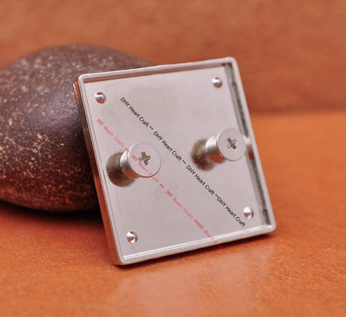 5X Rhinestone Glass Decor Leathercraft Western Leather Belt Saddle Square Concho - Picture 6 of 10