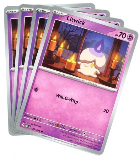 Litwick 36/84 Pitch Black x4  PLAYSET