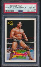 1990 Classic WWF 114 Superfly Jimmy Snuka PSA 10 WWE Legend LOW POP