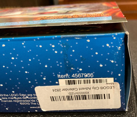 Lego City ADVENT CALENDAR  2824 mostly complete with tray & box