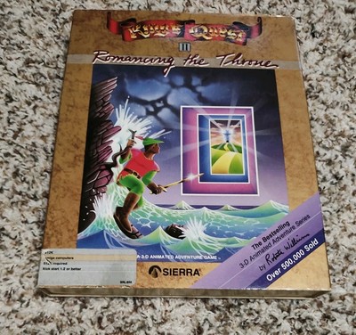 Kings Quest II Romancing the Throne Big Box Game 1987 Sierra Online 3.5  Amiga