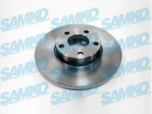 2x Brake disc solid A1361P SAMKO for AUDI 100 C3 Saloon 100 C4 Saloon A6 C4