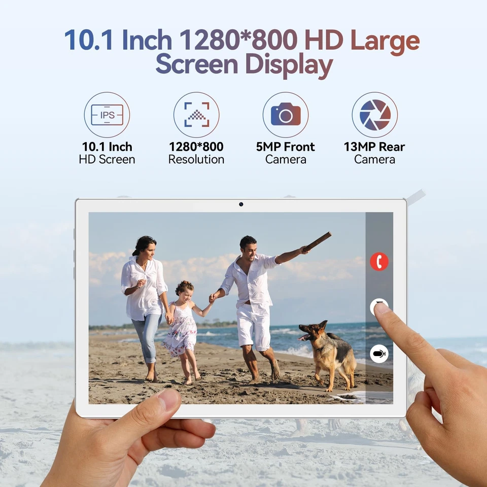 Android 14 Tablet 2025 Latest Tablets, 10 inch Tablet (4+4)GB RAM 64GB ROM 1T... - Image 3 of 4