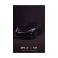Nissan GT-R R35 Poster - JDM Supercar Wall Art Print, Garage Decor
