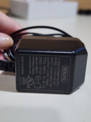 Genuine Wahl Groomsman Pro Clipper Trimmer WNT-4 Charger Cord Power Adapter