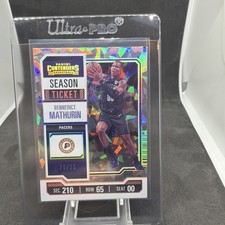 2023-24  Contenders Season Ticket Bennedict Mathurin #10 Cracked Ice Ticket /25