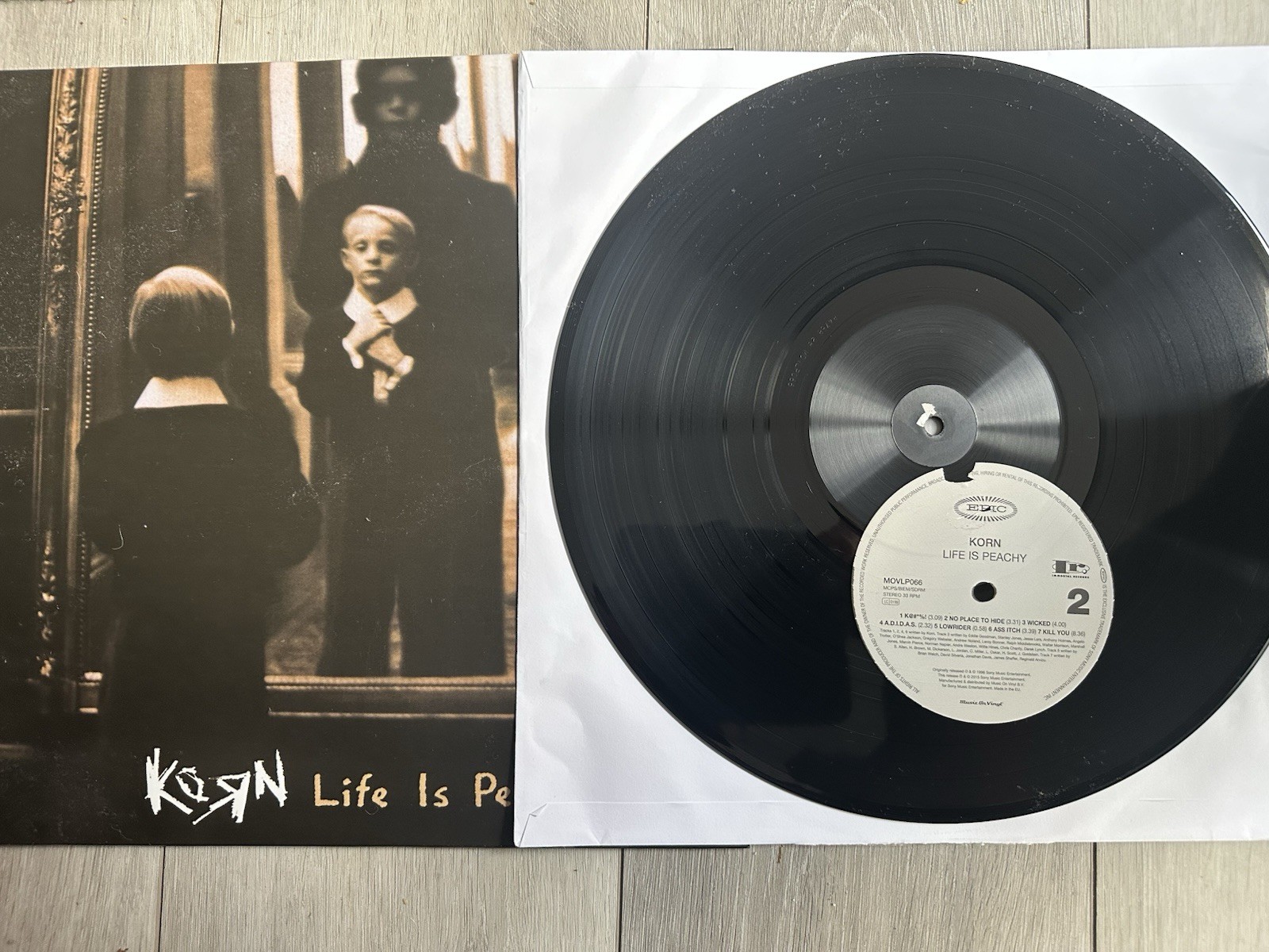 Korn Life Is Peachy (Vinyl) LP - Mispress Label