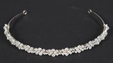 David  s Bridal Wedding Tiara Collection Silver Rhinestones crystal hairpiece