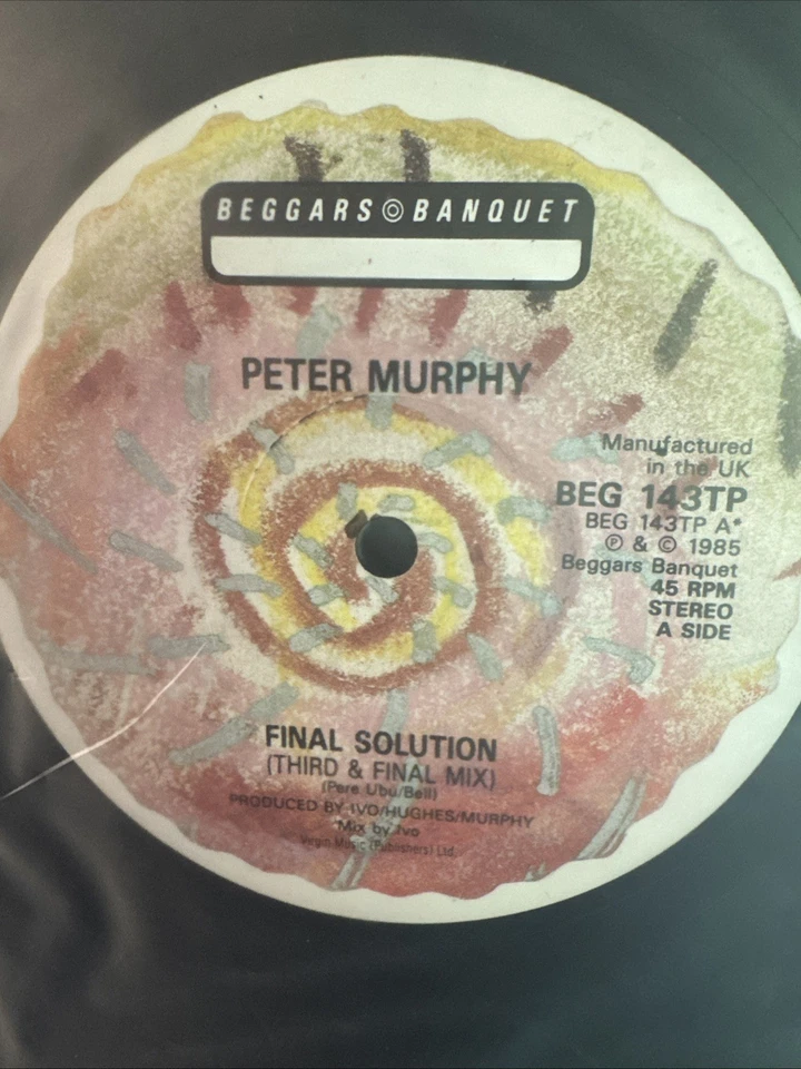 Rare PETER MURPHY FINAL SOLUTION ORIG BEG 143TP UK NM Play Tested - Image 2 of 2