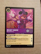 Disney Lorcana - Super Rare - MICKEY MOUSE Wayward Sorcerer -51/204 FOIL/HOLO