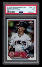 2023 Topps Chrome Update: #USC220 Corbin Carroll Sp PSA 9 MINT