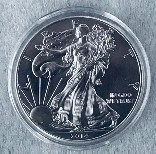 2014 American Silver Eagle - 1 oz .999 Fine Silver - U.S. Mint - Brilliant Unc.