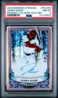 2024 BOWMAN STERLING PROSPECT AUTO ROSE GOLD REFRACTOR JAMES WOOD 4/15 PSA 8
