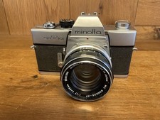  Exc 5 Minolta SRT 101  SRT 201  Film Camera MC Rokkor PF 55mm F/1.7 From JPN