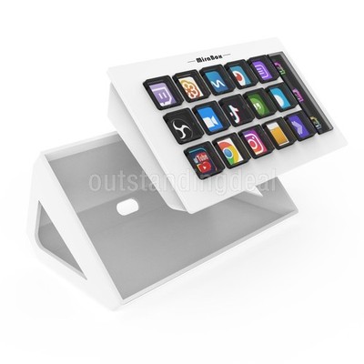 MiraBox MBOX 293S Stream Deck Visual Keyboard with 15 LCD Keys & LCD Window ot25